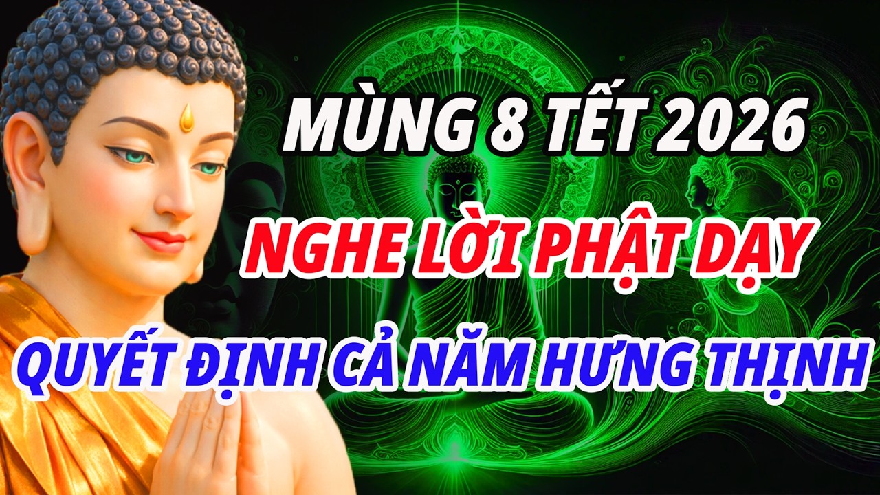MÙNG 8 TẾT 2026 - Trời Mở Lộc Ai? Phật Dạy 1 Điều Quyết Định Cả Năm Hưng Thịnh