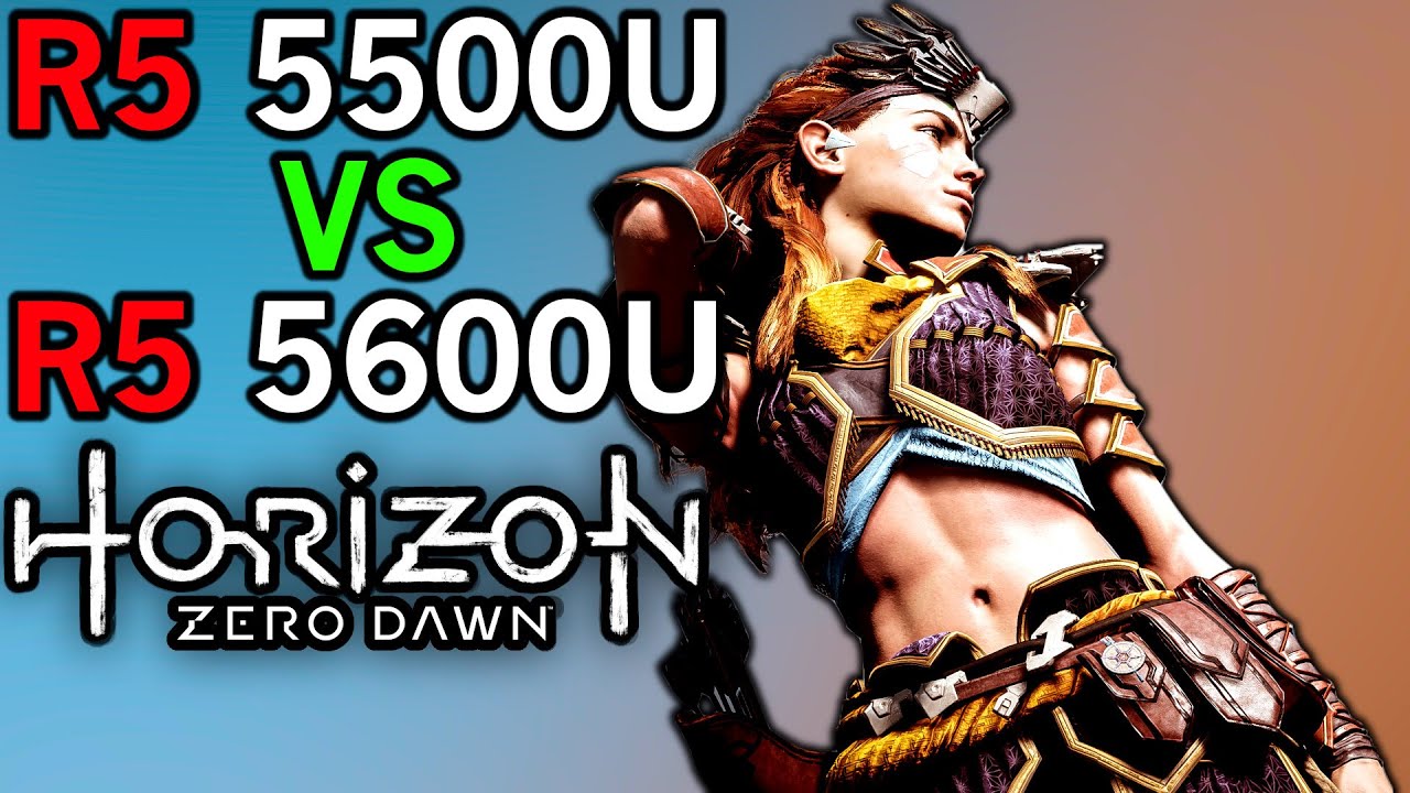 Horizon Zero Dawn | R5 5500U vs R5 5600U/5625U | AMD RYZEN ZEN2 vs ZEN3 APU Comparison | 1080P/720P
