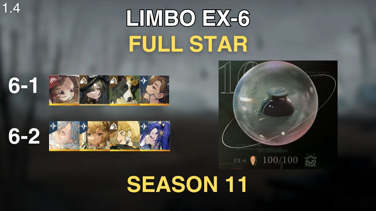 【Reverse: 1999】1.4 Limbo EX 6 Full Star Clear Season 11