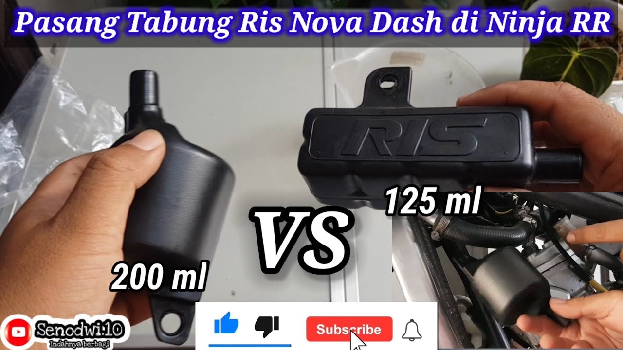 Install Tabung Ris Nova Dash di Ninja RR, auto effect ||  #dolananmotor
