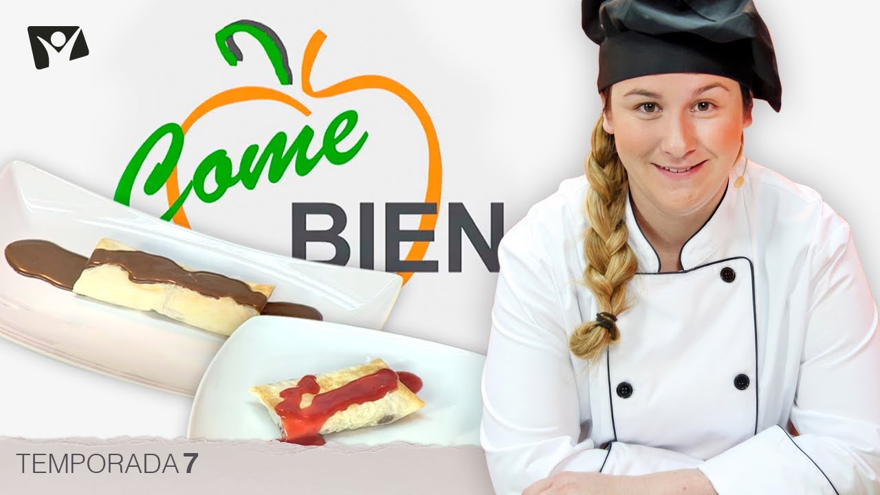 Rollito de primavera dulce 👩‍🍳 ¡Come Bien!