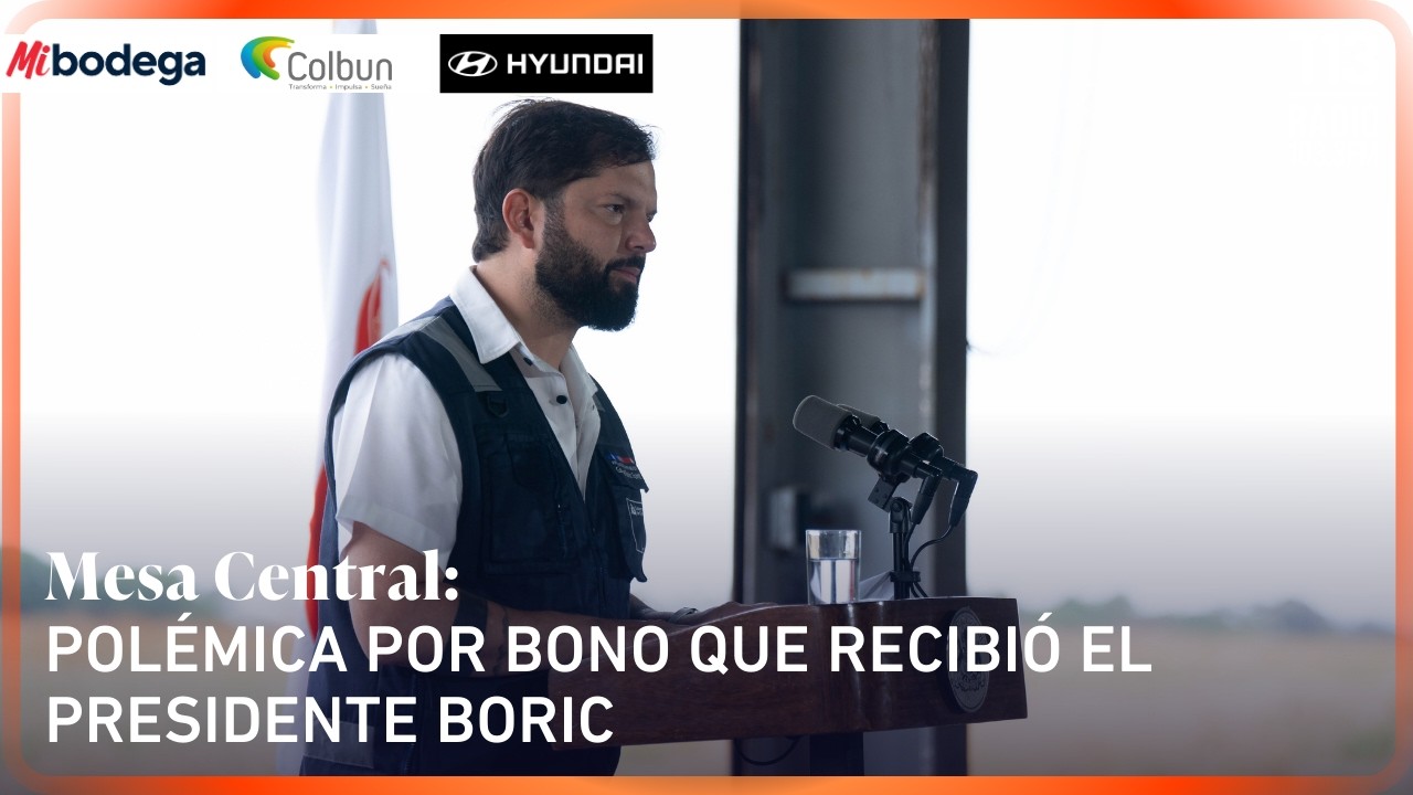 Polémica por bono de cumplimiento de meta que recibió el Presidente Boric | Mesa Central