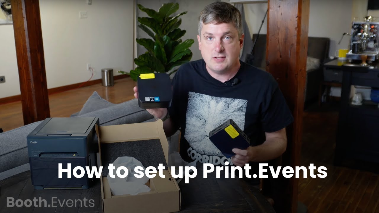 От распаковки до печати: как настроить Print.Events в Windows для печати с iPad.