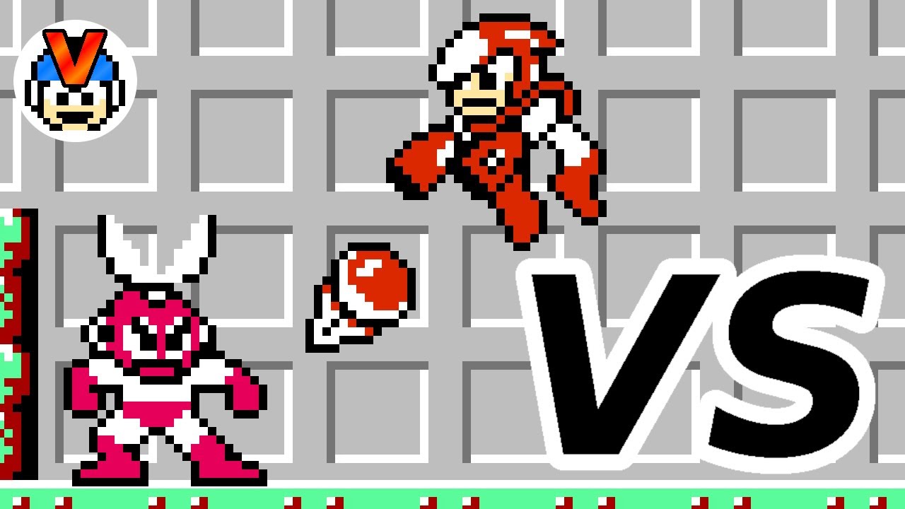 Cut Man(MM1) VS Clash Man(MM2) | Mega Man CPU Battle