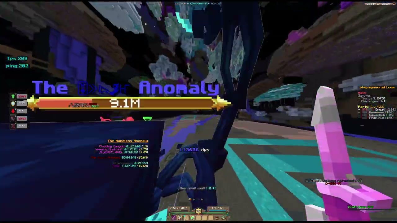 wynncraft morph nirvana tna experience