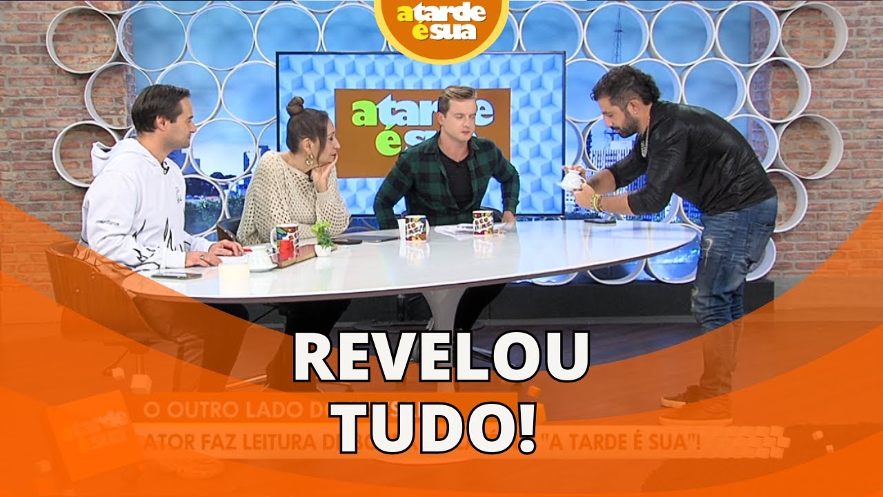 Kaysar Dadour faz leitura de borra de café no 'A Tarde é Sua'