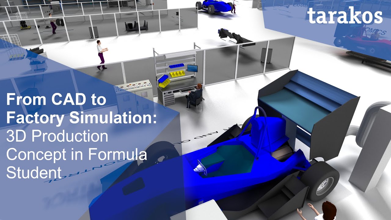 From CAD to Factory Simulation: 3D Production Concept in Formula Student