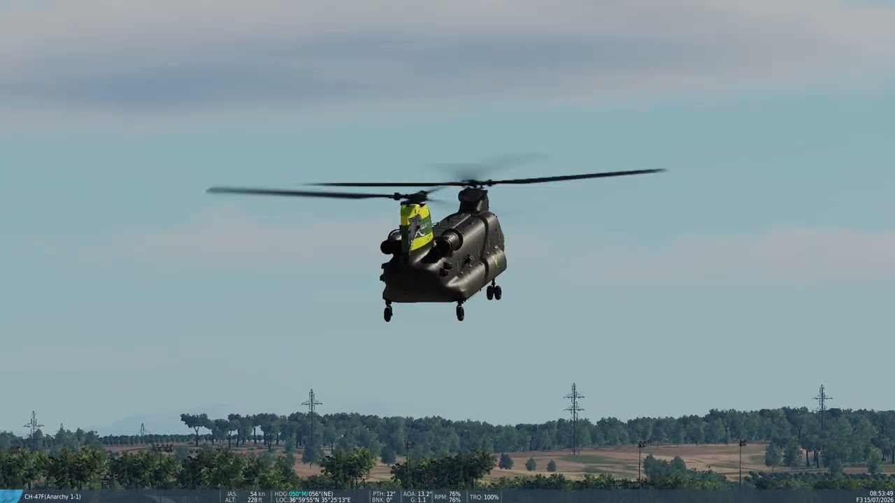 DCS Virtual Incirlik RIAT RAF Chinook Arrival