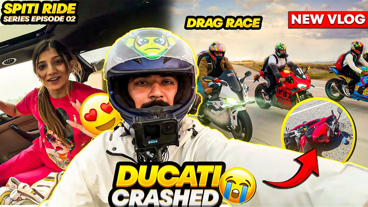 Apni Superbike Ducati Ka Crash Hogaya Race Karet Huey BMW Se Ride Pr 😱 Ep2