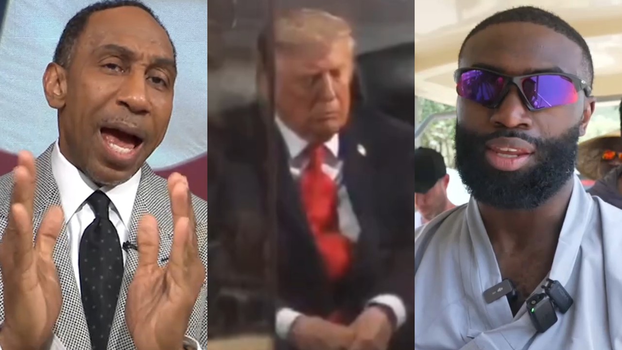 Стивен Эй и Джейлен Браун троллят Дональда Трампа за то, что он уснул на третьем матче