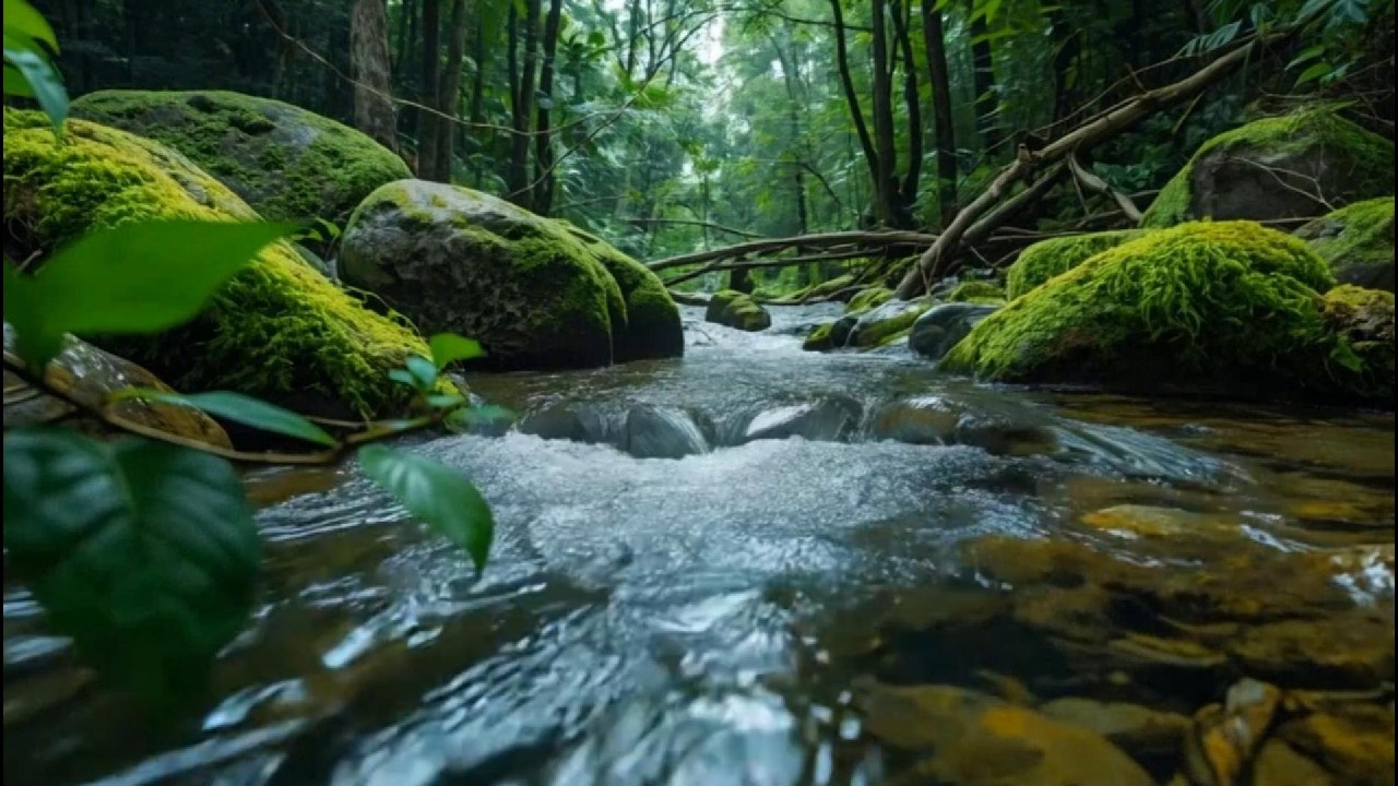 Peaceful Creek Ambience 🍃 Gentle Running Water for Deep Sleep, Stress Relief & Focus