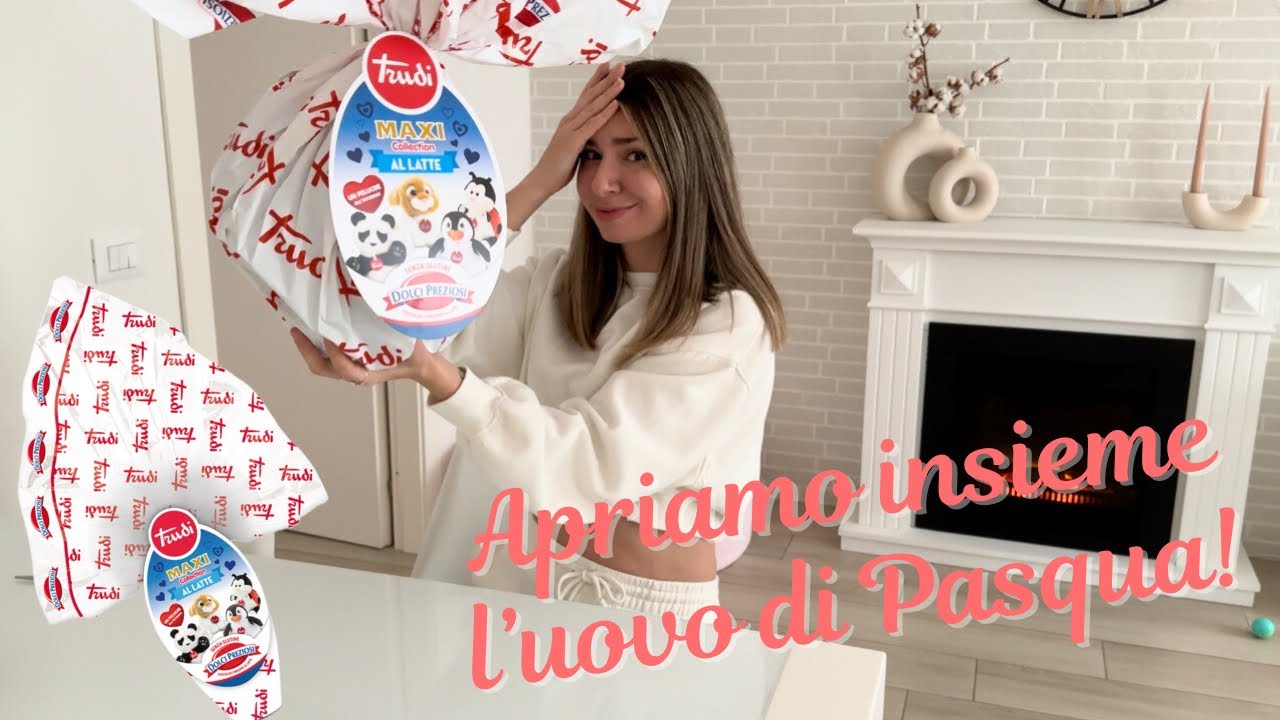 Apriamo insieme l’UOVO di Pasqua 🐣 maxi da 1 kg con sorpresa Trudi! 🎁