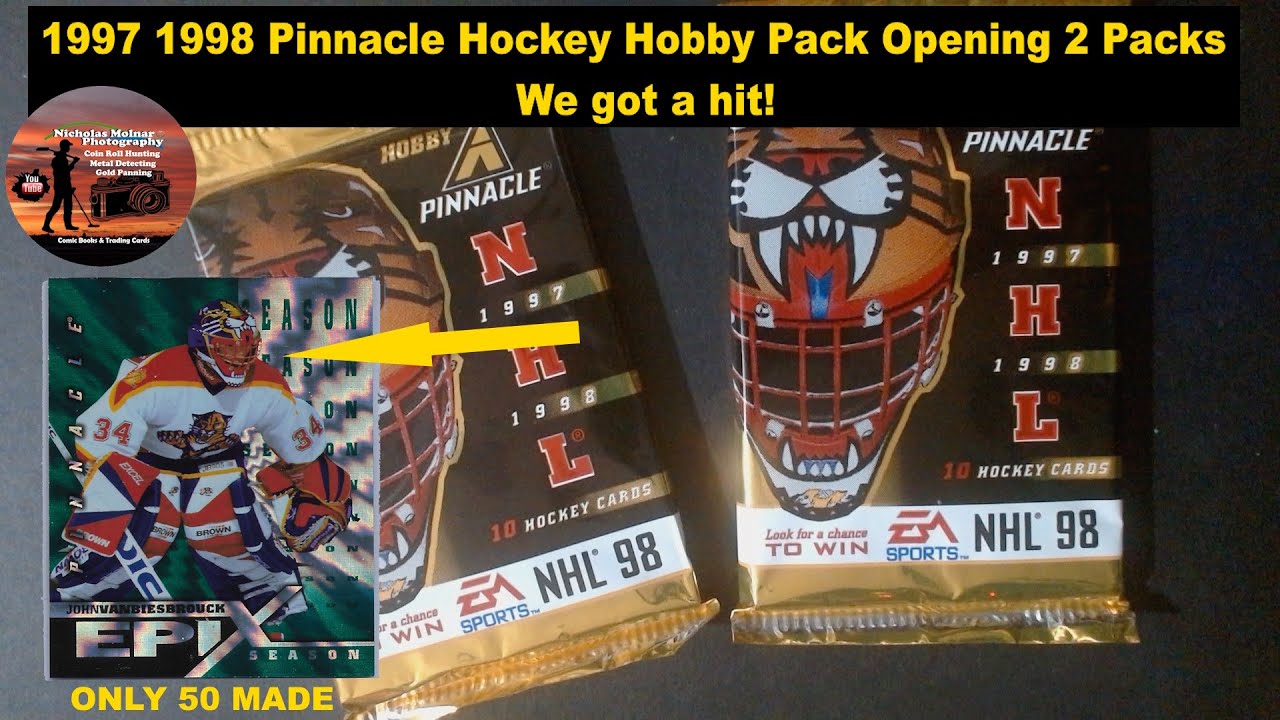 1997 1998 Pinnacle Hockey Hobby Pack Открываем 2 набора У нас есть хит!