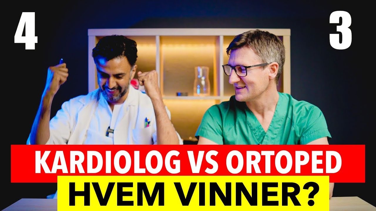 Kardiolog og ortoped quizzer hverandre. Hvem kan mest?