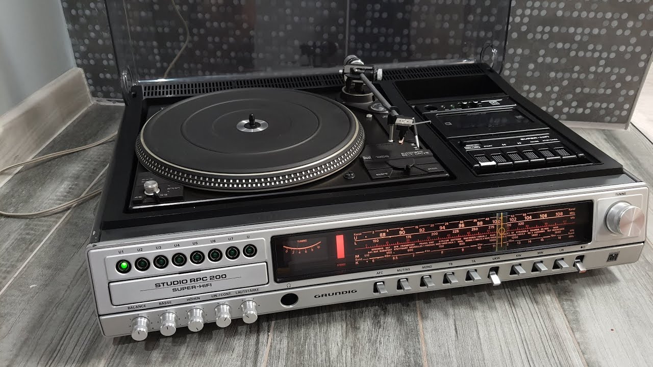 Тест вінтажного аудіокомплексу GRUNDIG HiFi-Studio RPC 200 - 1979 рік  випуску, на базі DUAL CS 1256