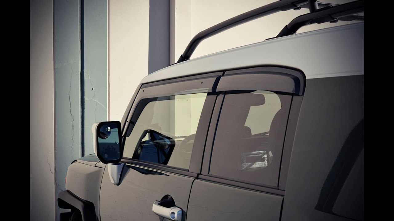 WELLvisors side window visors Installation Video TOYOTA FJ Cruiser 07-14