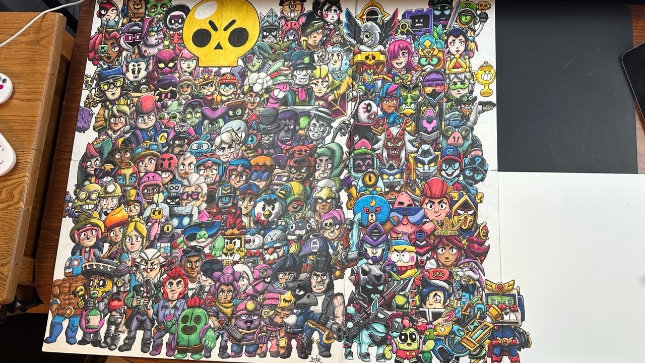 Drawing EVERY Brawl Stars Skin - Wanderer Gray