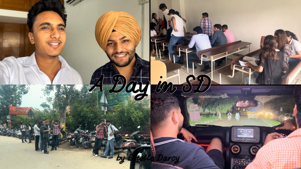A day in SD / Chandigarh Life / Daily Vlog / First Class in College / Gedi / Tinted window in CHD 