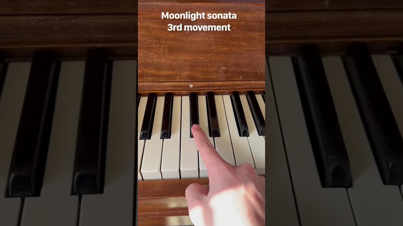 How to play moonlight sonata 3rd movement [Beethoven] easy 