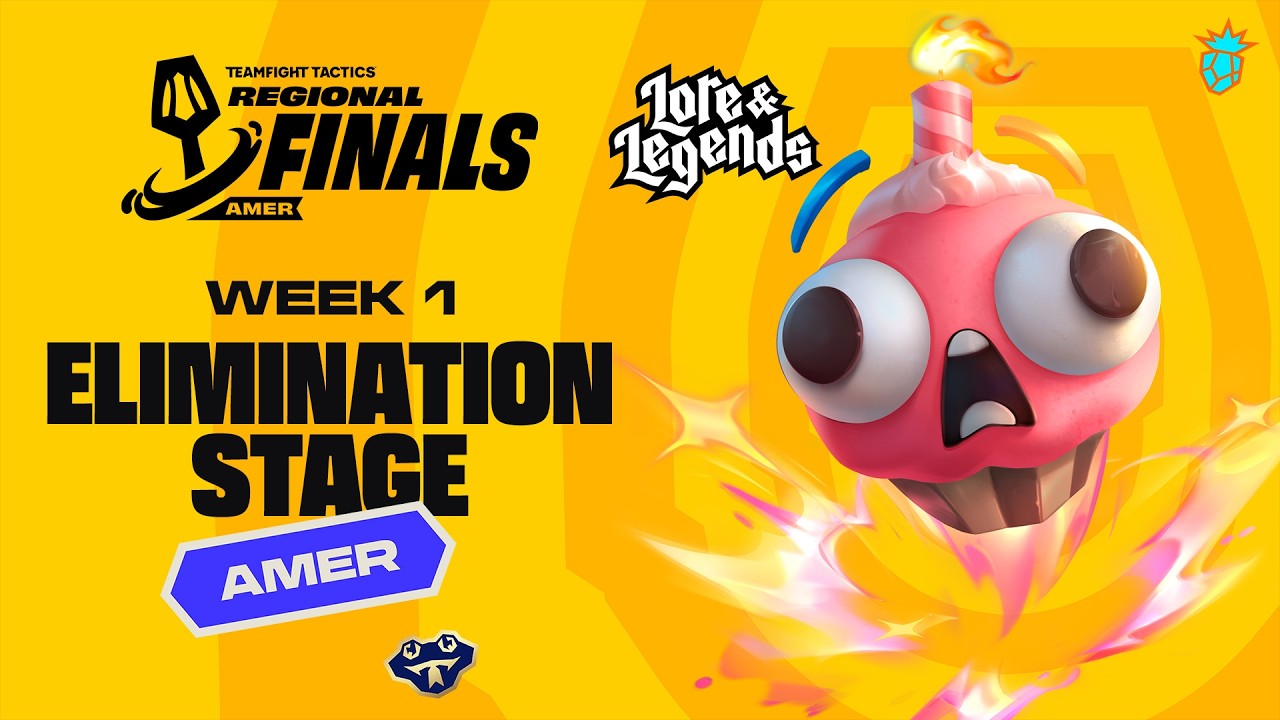 WEEK 1 ELIMINATION STAGE - AMER #TFTRegionalFinals - Lore & Legends [EN Broadcast]