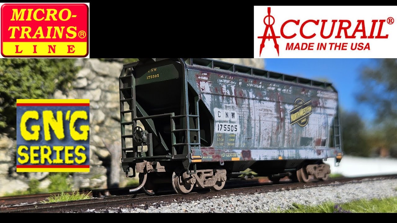 Micro-Trains Grit N' Grime Series HO Scale UP/ex-C&NW Weathered Rd# 175505 Сборка и обзор