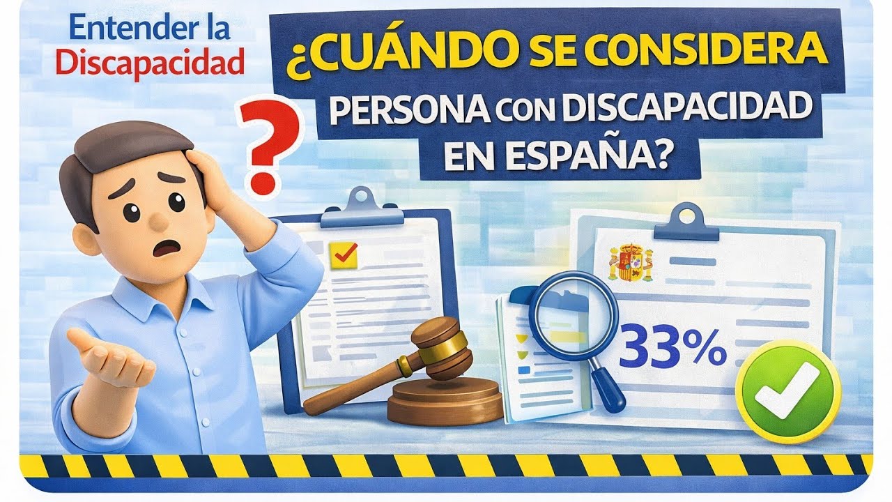 ¿Cuándo se considera persona con discapacidad en España? @entenderladiscapacidad 