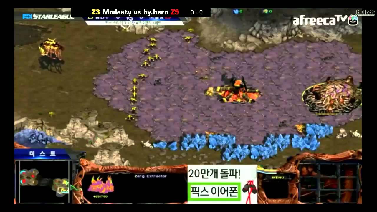 [SSL9] Ro16 Group A - Modesty vs by hero Game 1