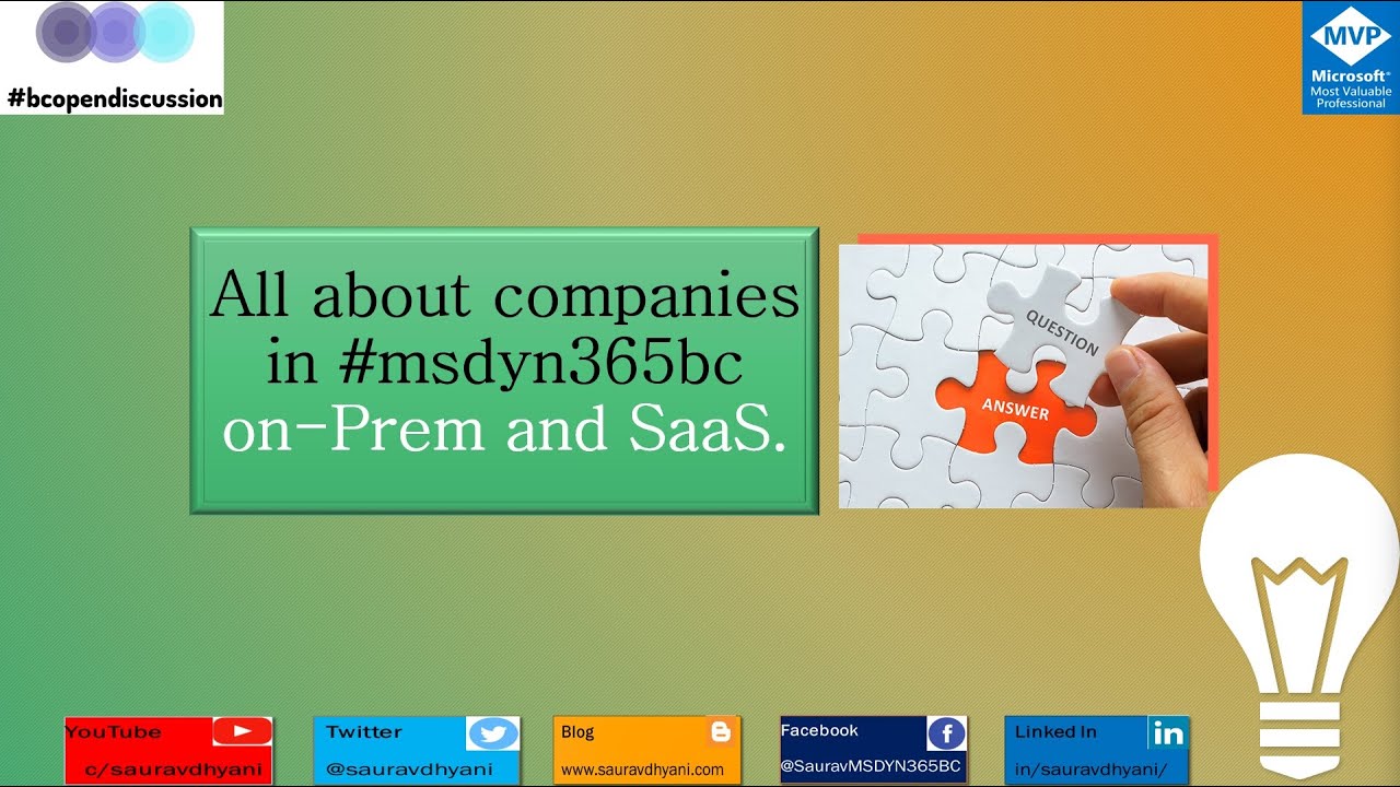 All about companies in #msdyn365bc