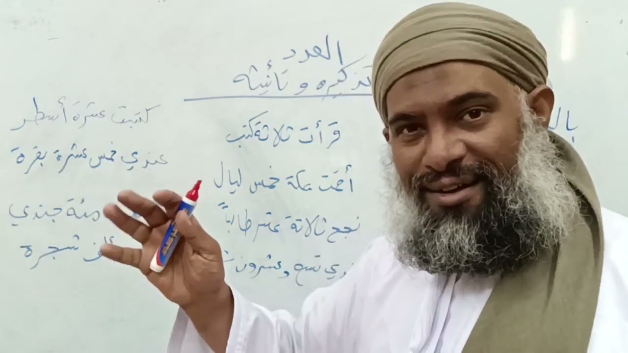 ٤٩ شرح كتاب النحو الواضح للمرحلة الثانوية - العدد : تذكيره وتأنيثه وتعريفه