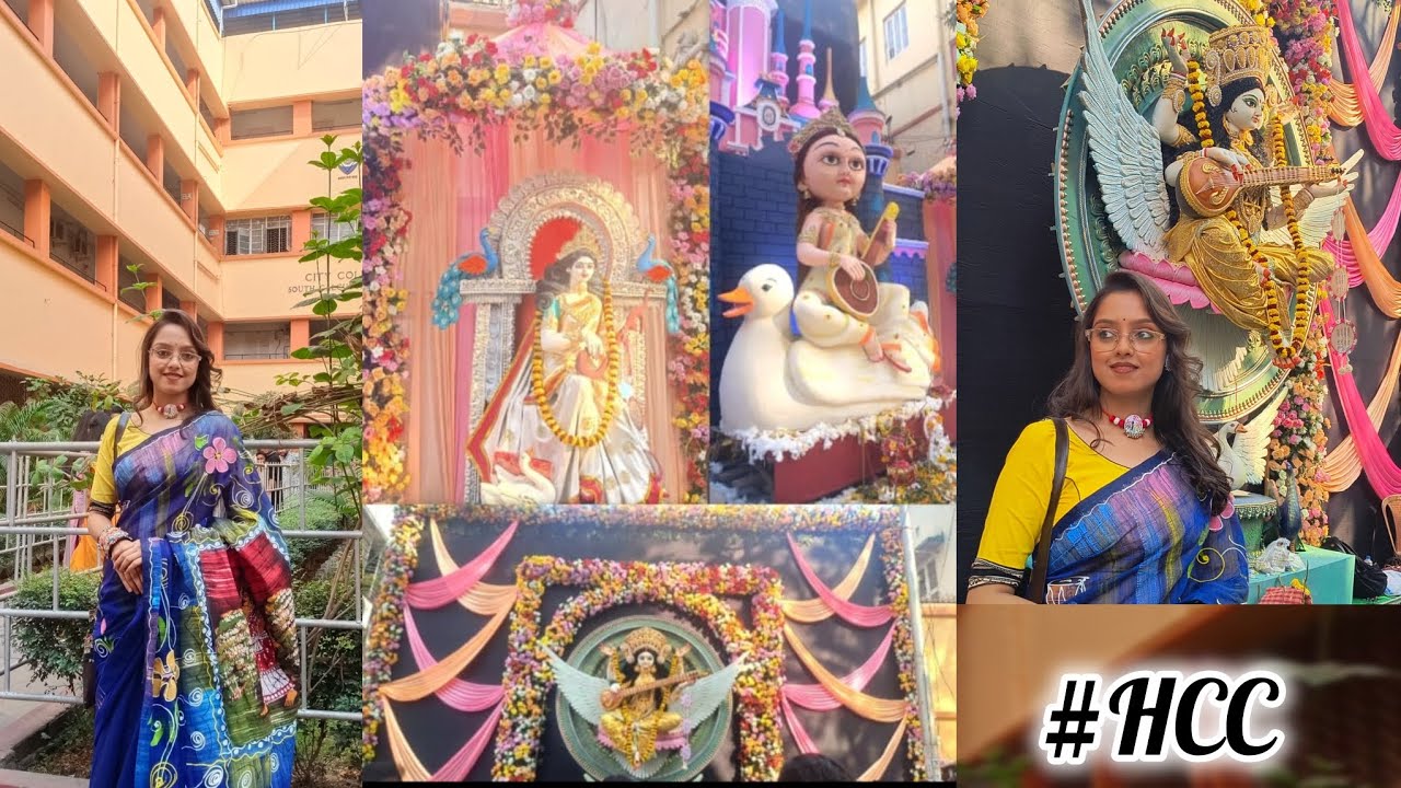 Saraswati Puja In College ❤️ #herambachandracollege #hcc 