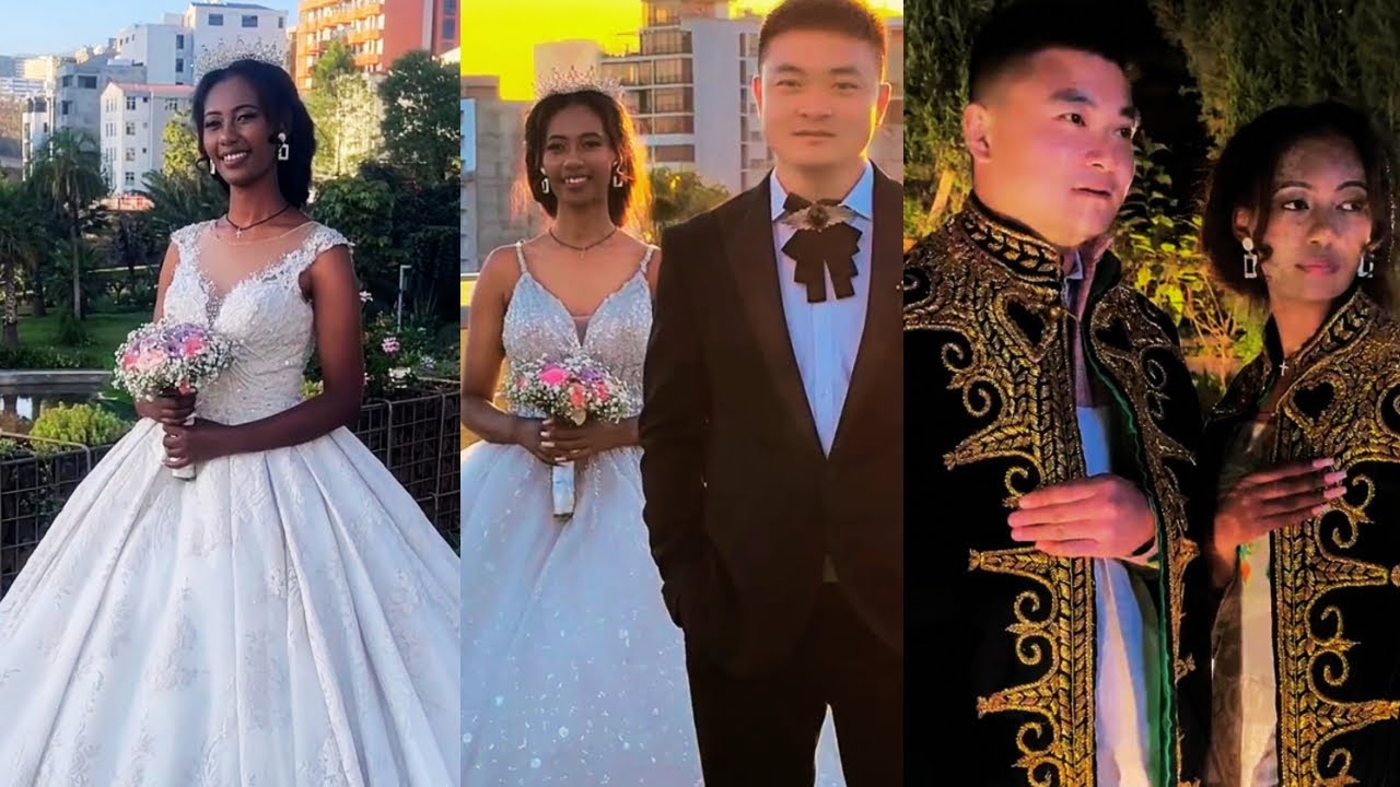 Dapeng and Kelly take wedding photos