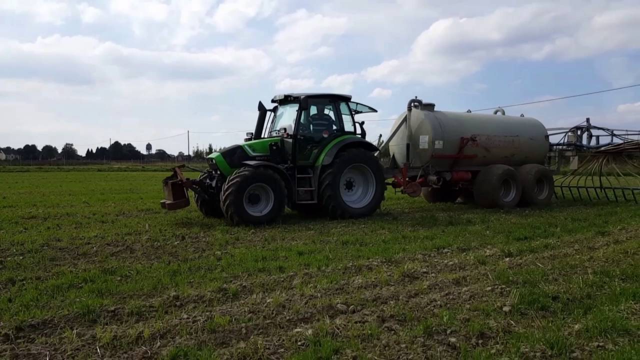 Gülle fahren 2016 Deutz-Fahr TTV 420 und 6160