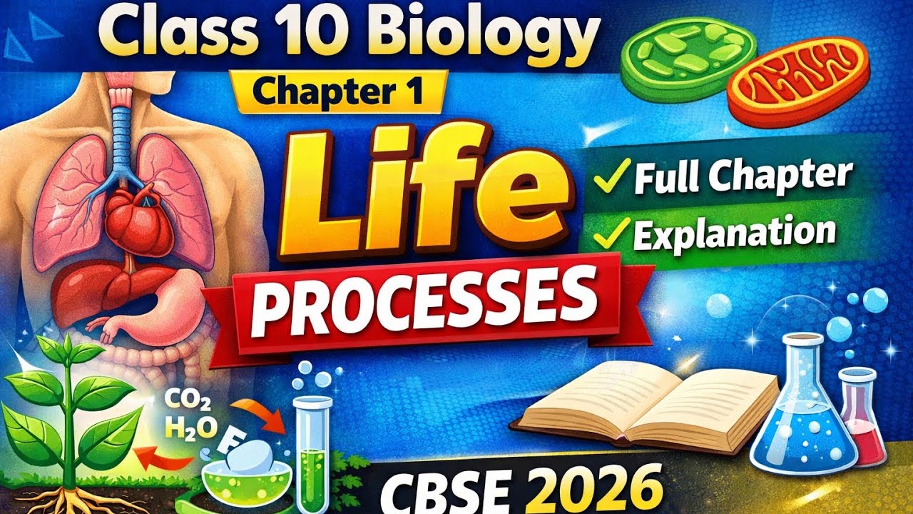 Class 10 Biology Chapter 1 Life Processes | Full Chapter Explanation | CBSE 2026
