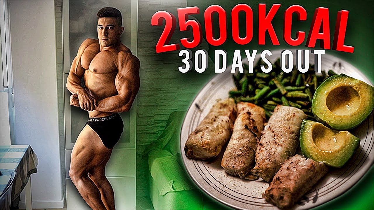 un DÍA en MI DIETA a 30 DÍAS de COMPETIR!! *2500 kcal*