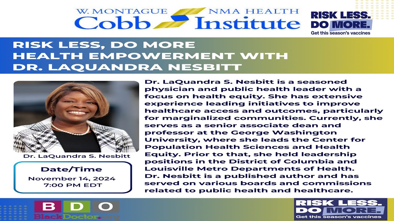 The Cobb Institute Presents: Risk Less, Do More