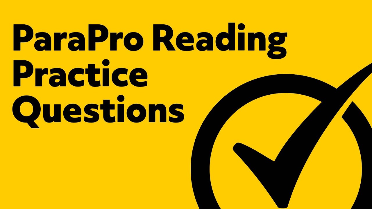 Free ParaPro Reading Practice Test