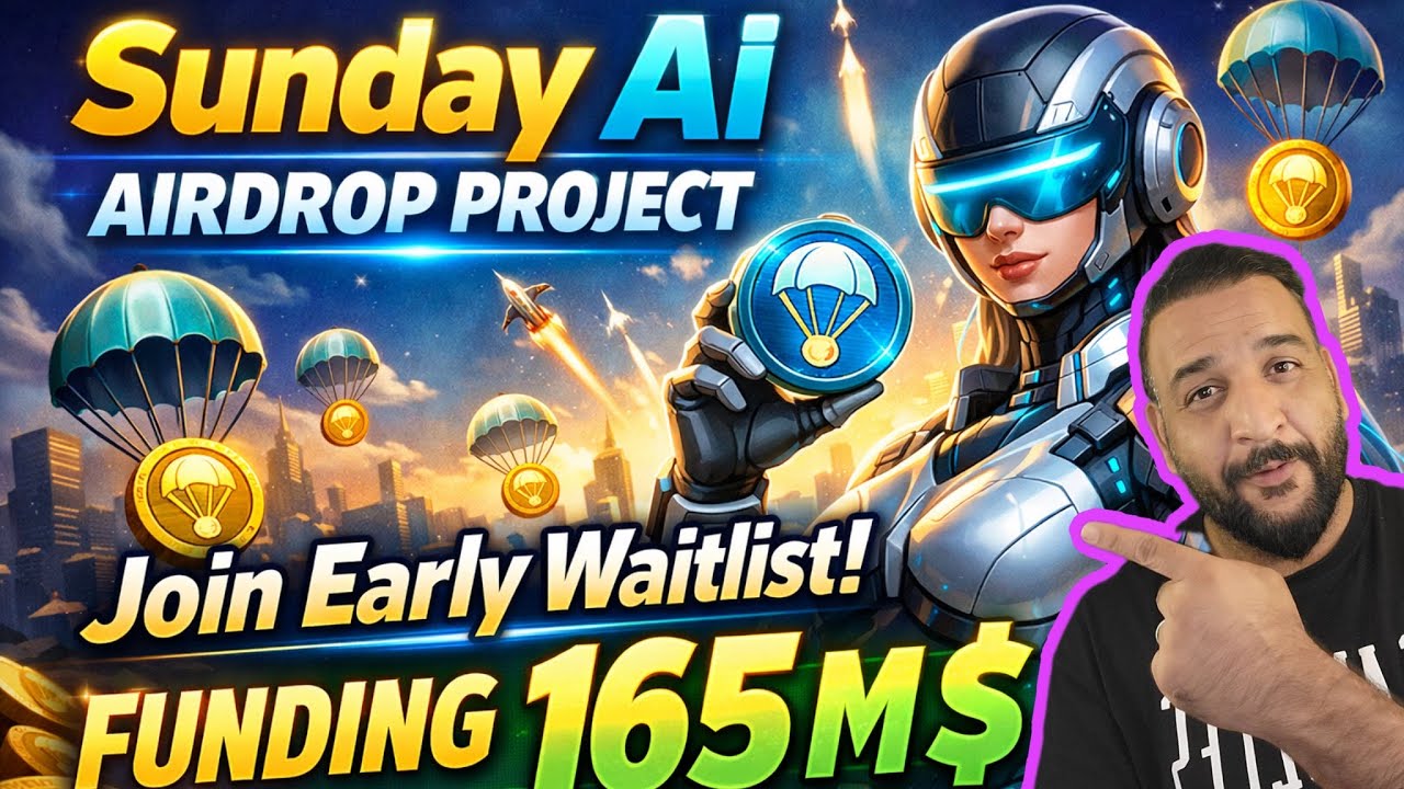 Проект Sunday AI Robotic Airdrop 🚀 | Присоединяйтесь к списку ожидания и зарабатывайте бесплатную...
