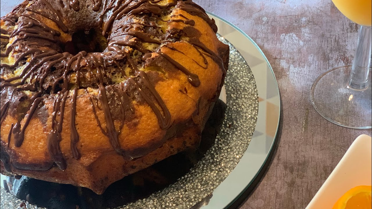 [ASMR] Chocolate orange Bundt cake الكيك اليومي بالبرتقال و الشكلاطة