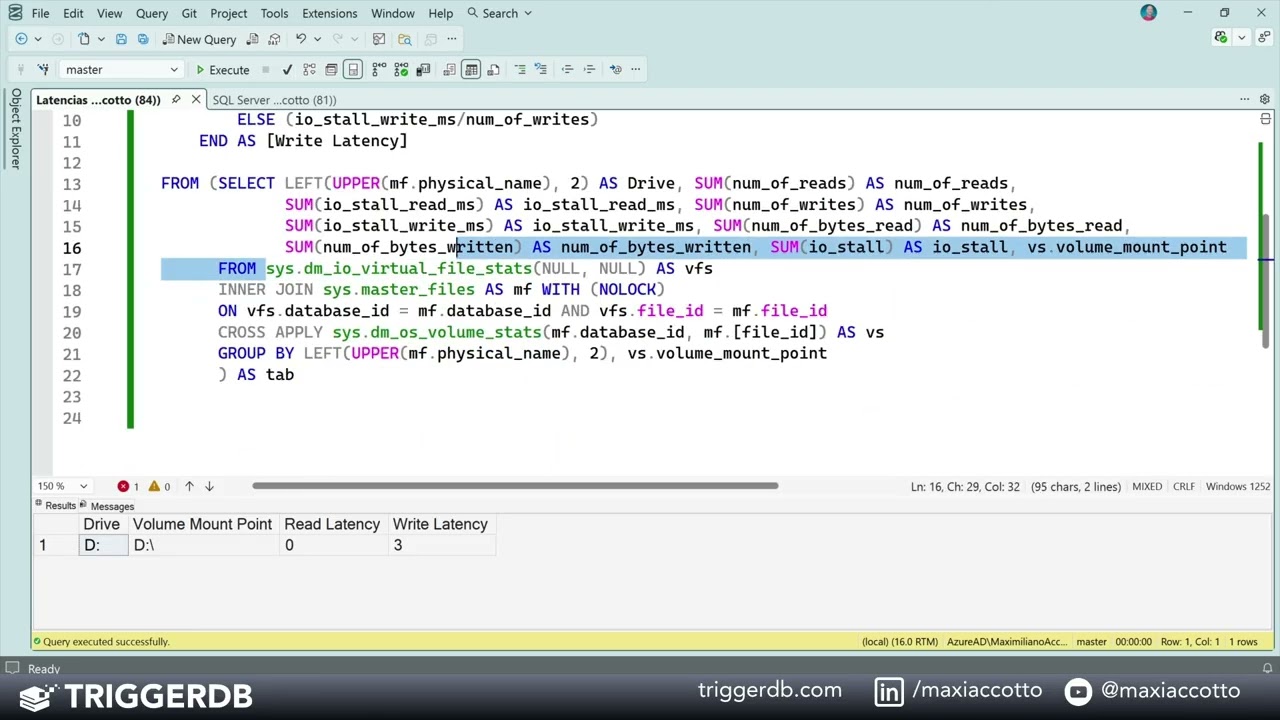 Cómo medir las latencias de discos en SQL Server