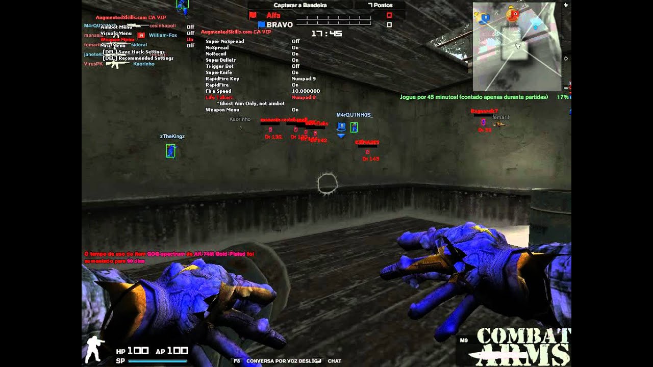 [Combat Arms Brasil] AugmentedSkills.com [Working Full] *LifeTaker, Weapon Hack, Aimbot, OPK more*