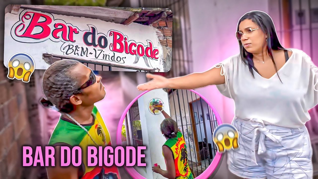 IZALICK MANDOU BRAW PINTAR BAR DO BIGODE NA FRENTE DA CASA DO SEU PAI | IZALICK
