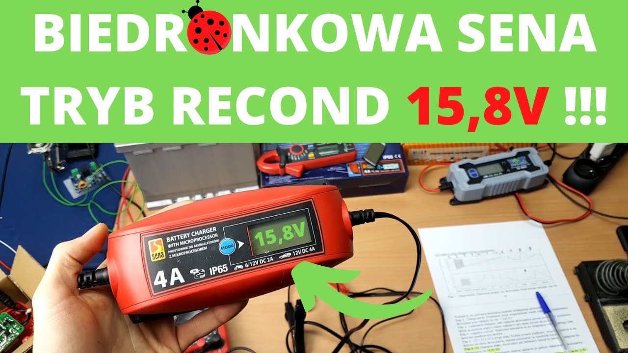 SENA 4A ładowarka z Biedronki ukryty tryb recond przer&oacute;bka prostownik tryb recond Tytus mrAkumulator