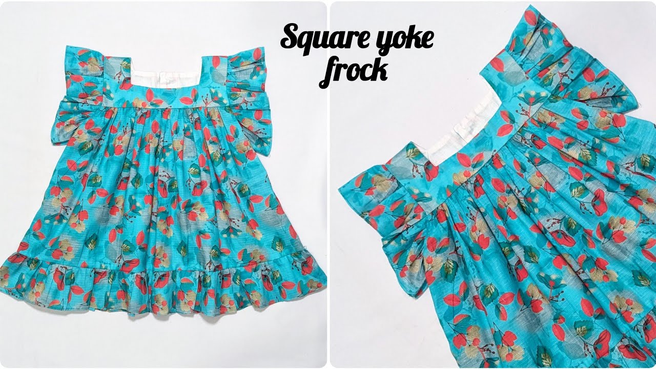 How to cut and stitch 2 year baby girl frock || Simple baby girl frock cutting and stitching