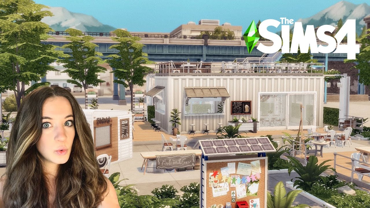 Sprucewood Square Market Place Speed Build | The Sims 4