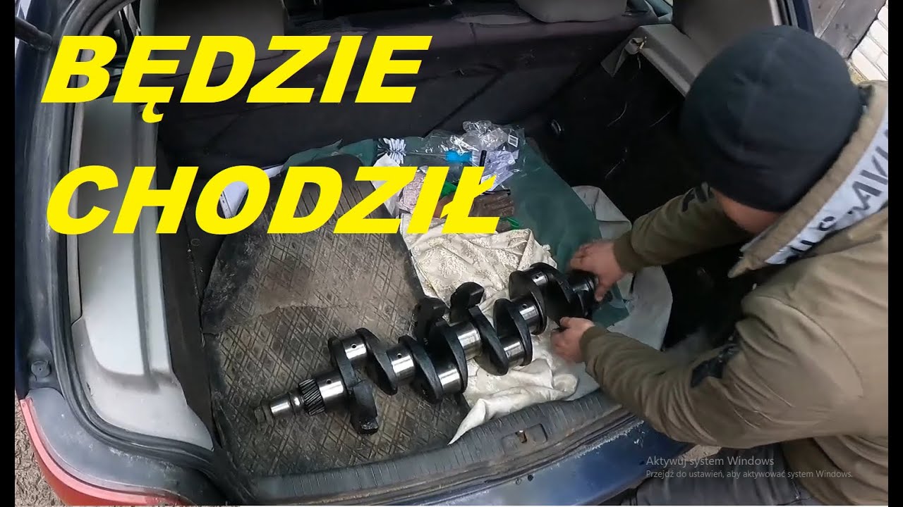 Wieziemy wał do szlifu od 385 i koło zamachowe