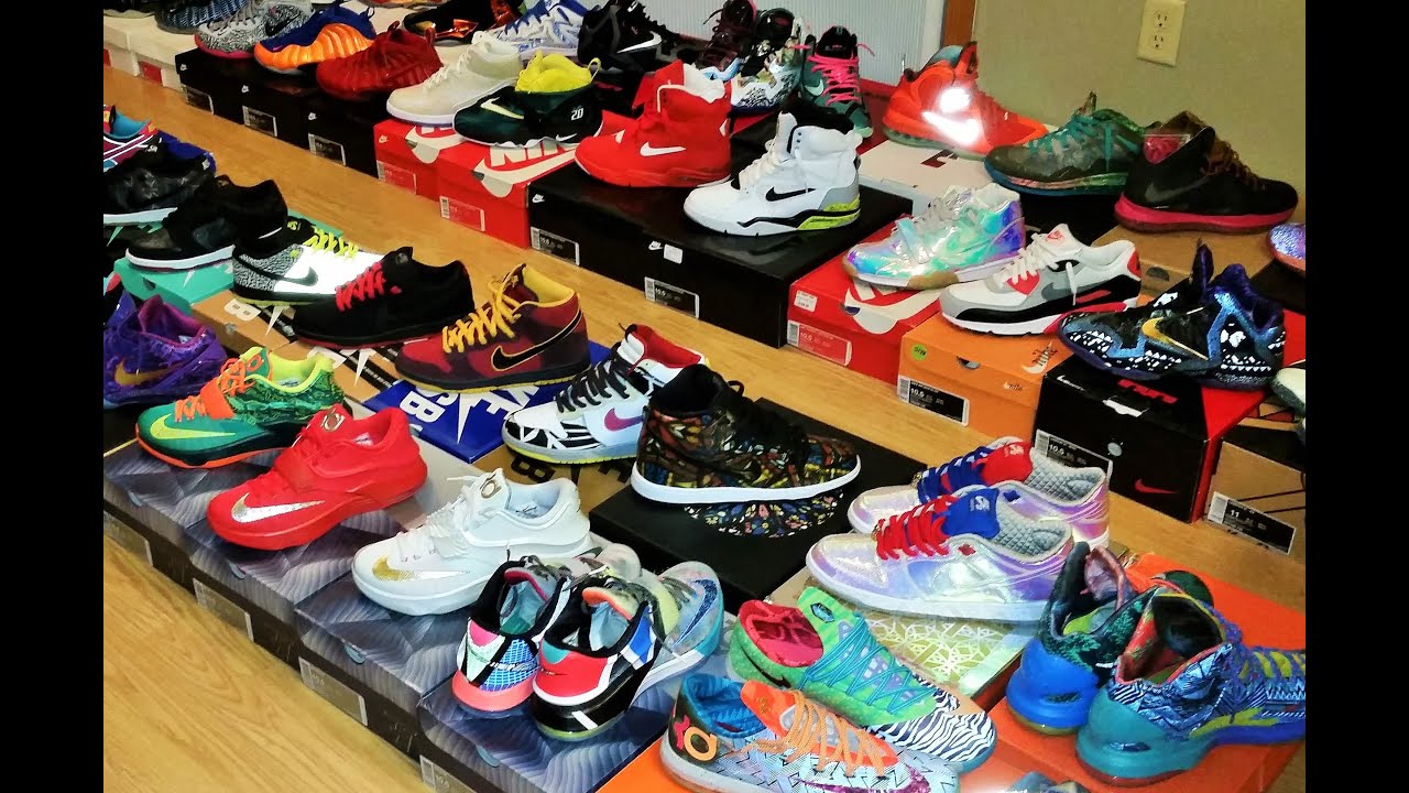 MY 150+ PAIRS SNEAKER/SHOE COLLECTION 2015 NIKE FOAMPOSITE AIR JORDAN KD KOBE LEBRON SB YEEZY HEAT!