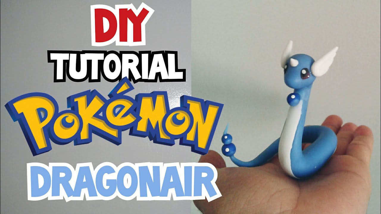 DIY- Pokémon dragonair tutorial - Clay art🌟 biscuit, porcelana fria, cold porcelain.