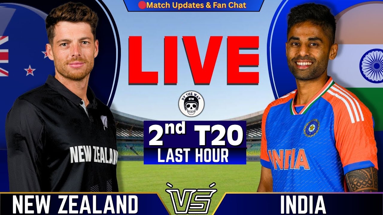 INDIA  vs New Zealand, 2nd T20 | Live Cricket match Today | IND vs NZ Live Score | Last Hour