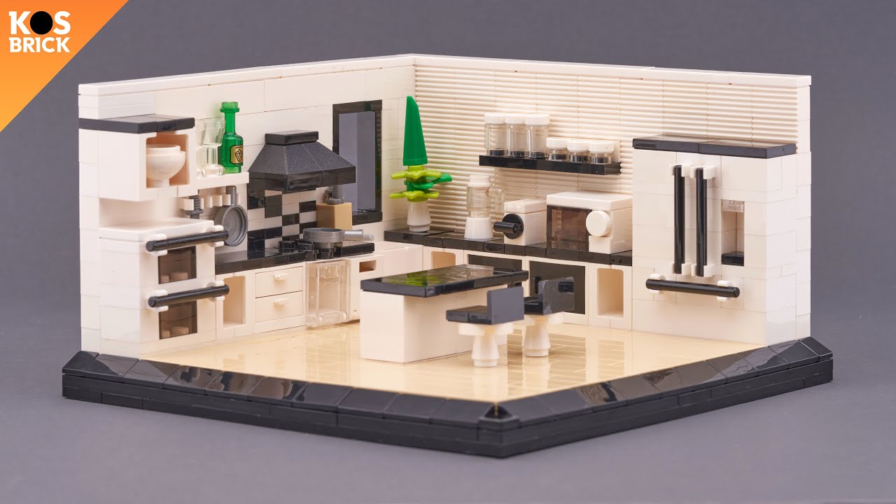 Lego Kitchen Room (Tutorial)