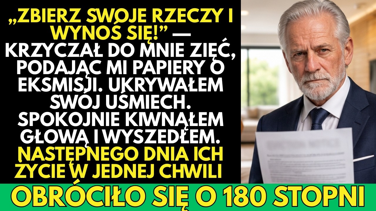-Zabieraj swoje graty! — wrzasnął mój zięć… kilka dni później BŁAGAŁ mnie o przebaczenie